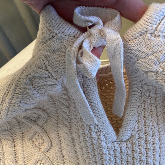 J. Crew Cream Cable-Knit Crewneck Sweater - Picture 7 of 10